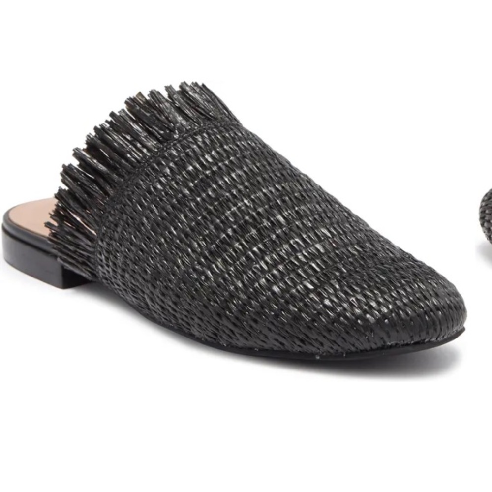 Linea Paolo Black Woven Mule